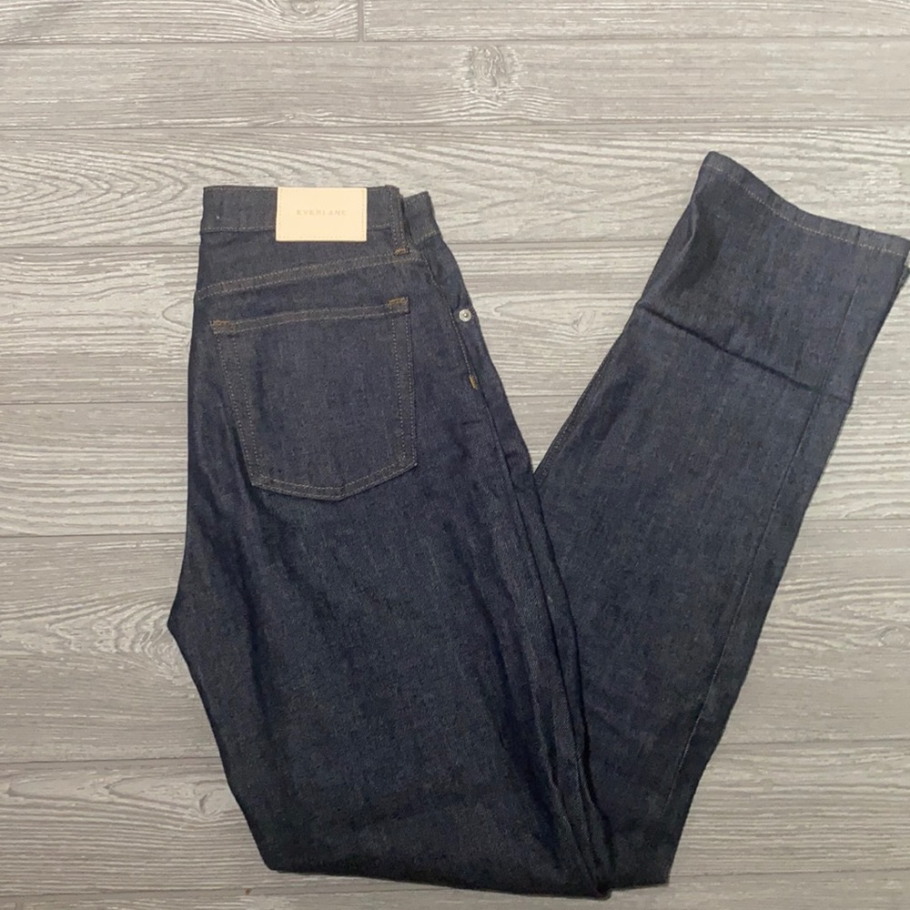Everlane High Rise Straight Jeans (Runs Big)